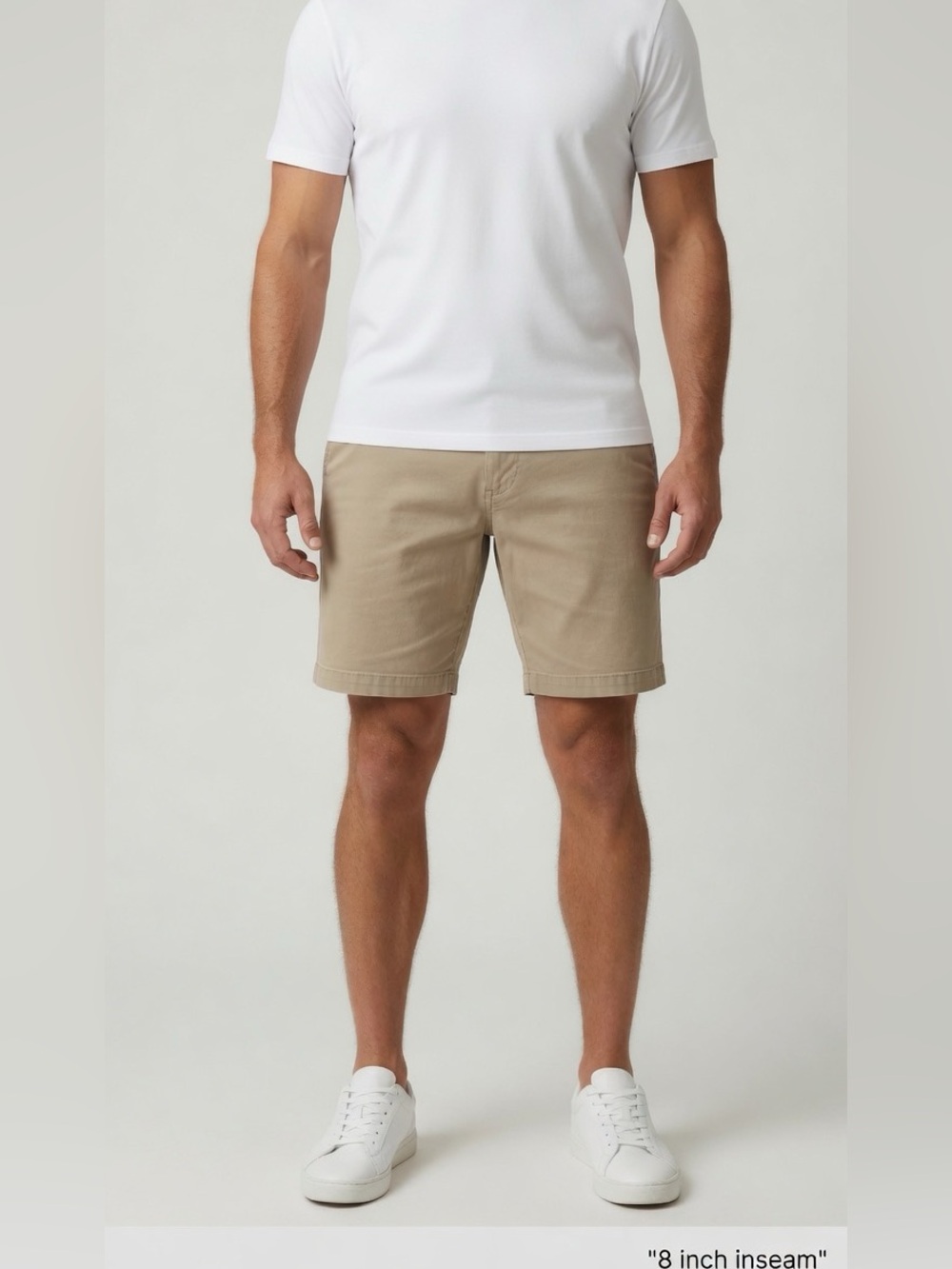 AG Adriano Goldschmied wanderer Short Khaki Chino Flat Front Shorts 35